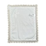 Granlei Coperta Tinta Unita con Ricami per Neonata 125111 PANNA GRANLEI 