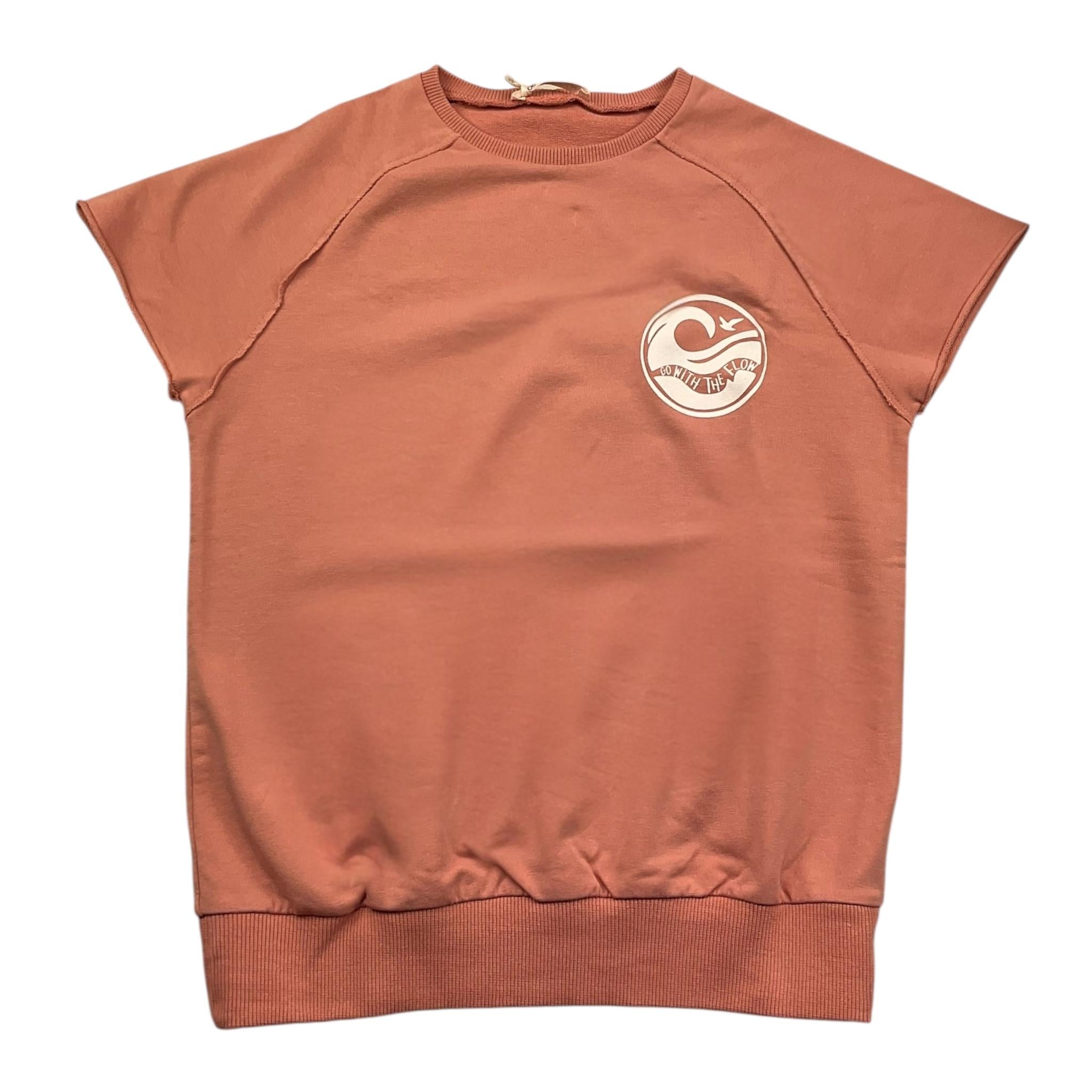 Zhoe & Tobiah Felpa Chiusa Girocollo Tinta Unita con Stampa per Bambino FEC11M ROSA ZHOE & TOBIAH 