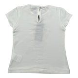 J.O. Milano T-Shirt Girocollo Tinta Unita con Stampa per Neonata 576O1 BIANCO J.O. MILANO 