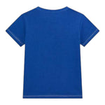 Guess T-Shirt Girocollo Tinta Unita con Stampa per Bambino N5RI02K8HM4 BLU GUESS 