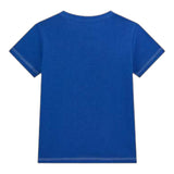 Guess T-Shirt Girocollo Tinta Unita con Stampa per Bambino N5RI02K8HM4 BLU GUESS 
