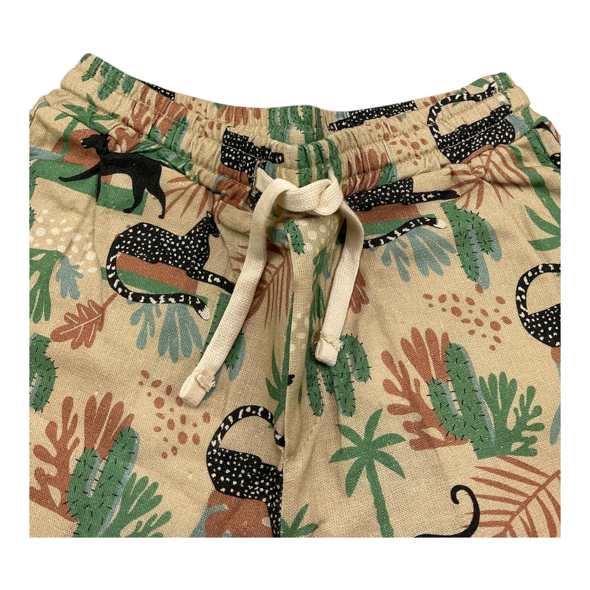 M+E' Bermuda Tinta Unita Stampa Fantasia per Neonato UEM0563 BEIGE M+E' 