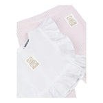 Moschino Completo 2 Pezzi Camicia-Pantalone per Neonata MDG01LY BIANCO/ROSA MOSCHINO 