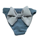 Saint Barth Costume Modello Slip con Fiocco per Neonata 00052L AZZURRO SAINT BARTH 