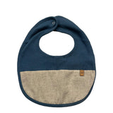 Wedoble Bavetta Bicolore Blu Per Neonato