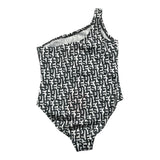 Diesel Costume Intero Tinta Unita Logato Bianco Per Bambina