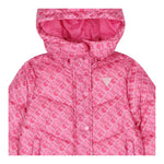 GUESS giubbino tinta unita con cappuccio e stampe logo Rosa per Neonata K4YL00WEGY0 ROSA GUESS 