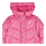 GUESS giubbino tinta unita con cappuccio e stampe logo Rosa per Neonata K4YL00WEGY0 ROSA GUESS 