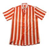 Louis Dieudonne' Costume Fantasia A Righe Bicolore Bianco/Arancione Per Bambino
