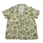 Zhoe & Tobiah Camicia Mezza Manica Tinta Unita Stampa Fantasia per Bambino WI1BJ BEIGE/VERDE ZHOE & TOBIAH 