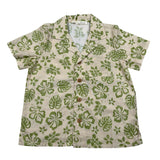 Zhoe & Tobiah Camicia Mezza Manica Tinta Unita Stampa Fantasia per Bambino WI1BJ BEIGE/VERDE ZHOE & TOBIAH 