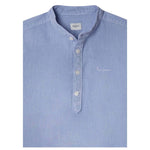 Pepe Jeans Camicia Manica Lunga Tinta Unita con Collo Coreano per Bambino PB302703 AZZURRO PEPE JEANS 