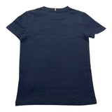 Tommy Hilfiger T-Shirt Girocollo Tinta Unita con Taschino per Bambino KB0KB09094 BLU TOMMY HILFIGER 