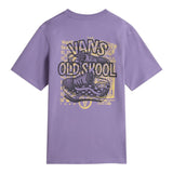 Vans T-Shirt Girocollo Tinta Unita con Stampa per Bambino VN00MKU6PH VIOLA VANS 