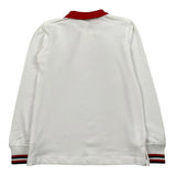 Trussardi Polo Manica Lunga Tinta Unita con Profili In Contrasto per Bambino TBP26049PO BIANCO TRUSSARDI 