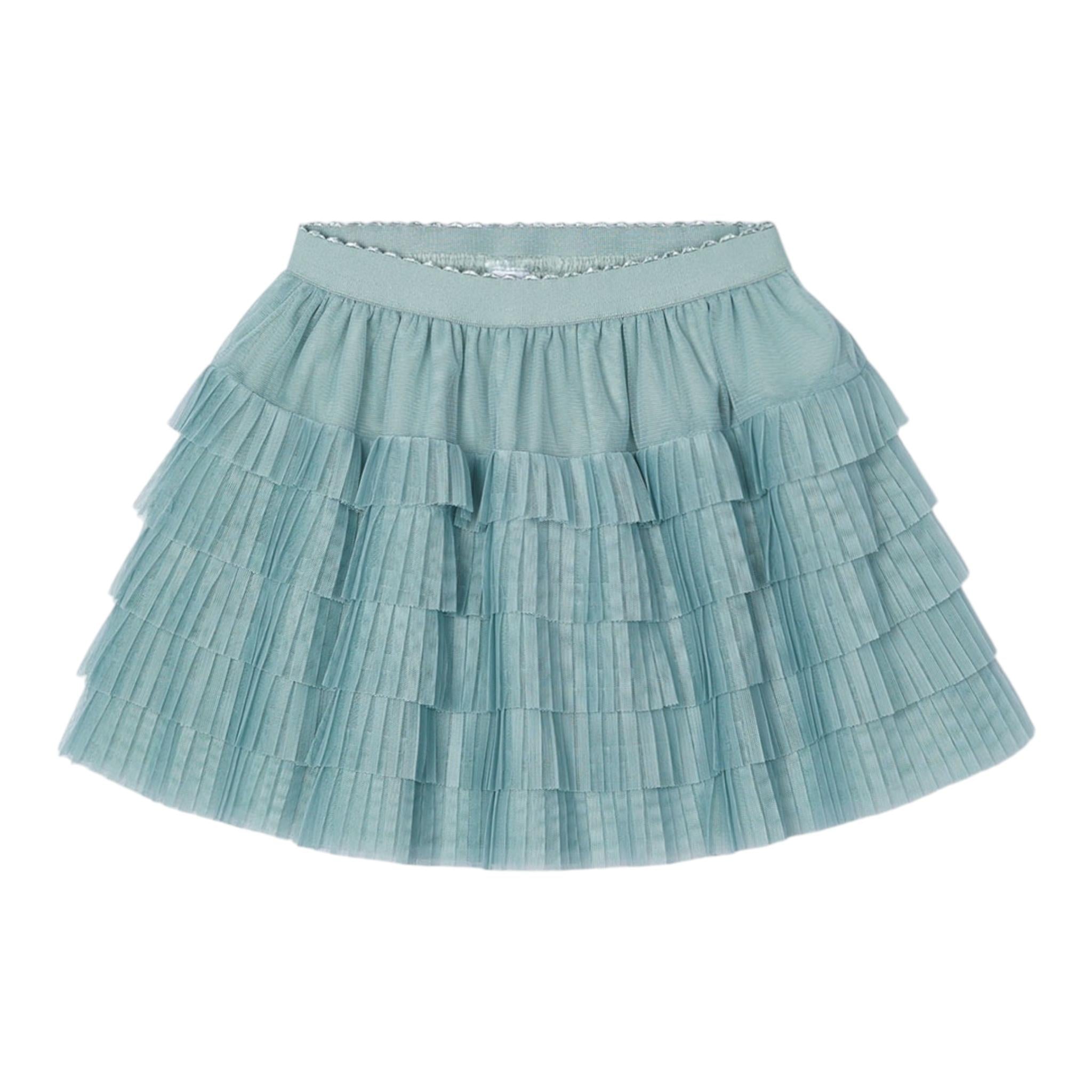 MAYORAL gonna tinta unita con tulle Verde per Bambina 4902X VERDE MAYORAL 