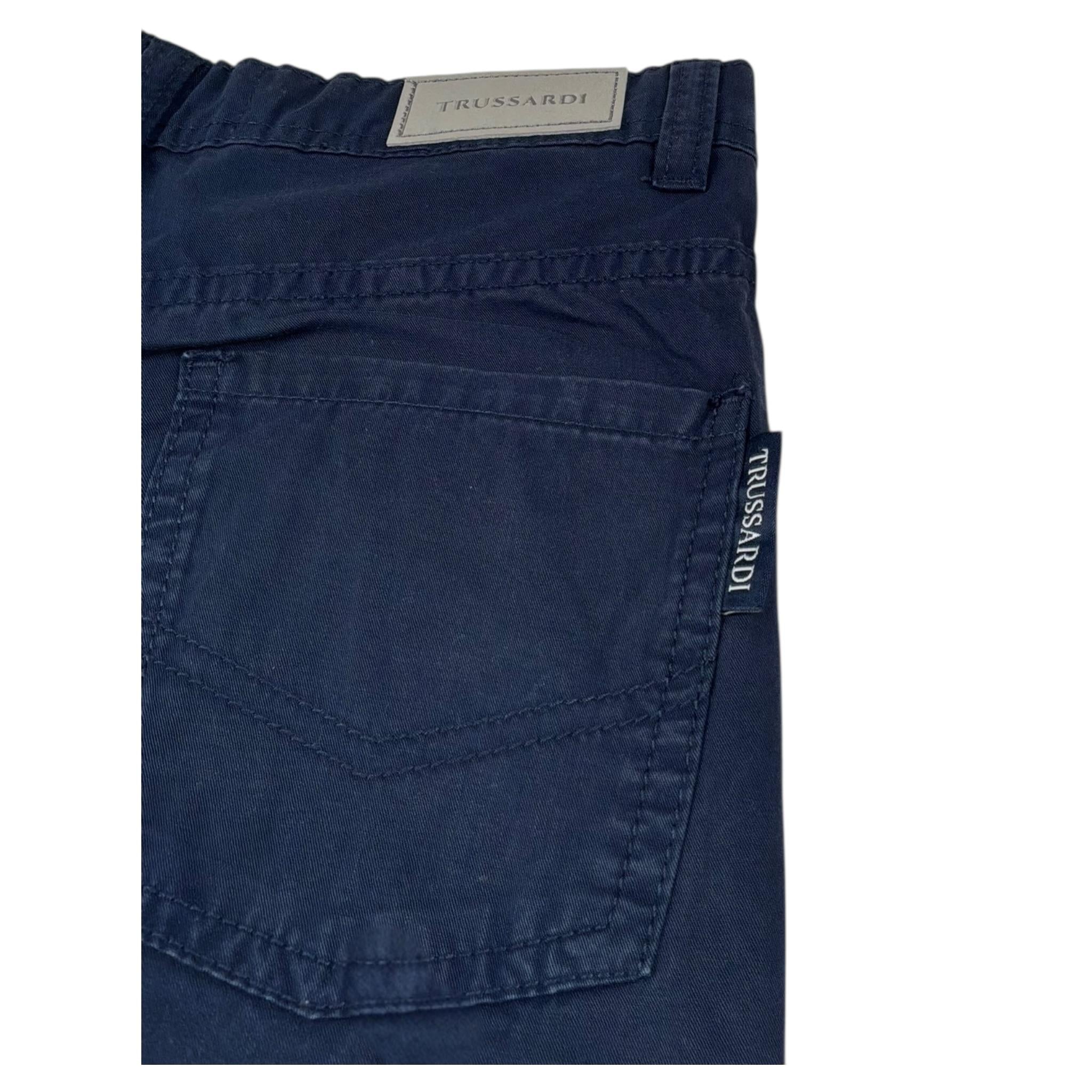 Trussardi Jeans Tinta Unita con Girovita Regolabile per Bambino TBP25086JE BLU TRUSSARDI 