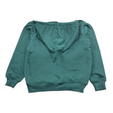 MOUSSE felpa tinta unita girocollo con stampa Verde per Bambino HKFH368G VERDE MOUSSE 