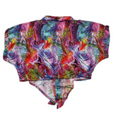 4Giveness Completo 2 Pezzi Camicia-Short Stampa Fantasia Multicolor Per Bambina