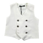 Daniele Alessandrini Gilet Tinta Unita Doppiopetto per Bambino 1296B00046XJ PANNA DANIELE ALESSANDRINI 