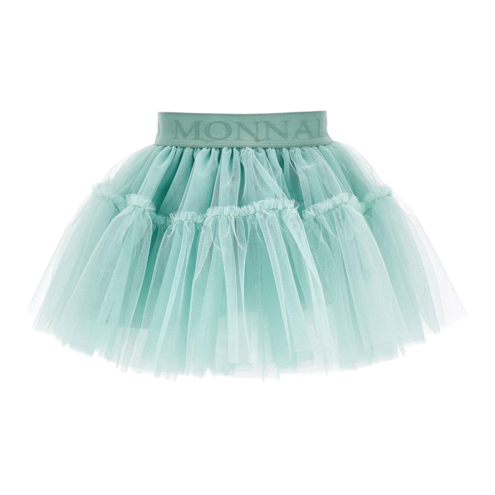 Monnalisa Gonna Tinta Unita In Tulle per Neonata 37EGON VERDE MONNALISA 