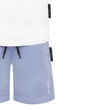 John Richmond Completo 2 Pezzi T-Shirt-Bermuda Bicolore per Bambino BP25008CJ BIANCO/AZZURRO JOHN RICHMOND 