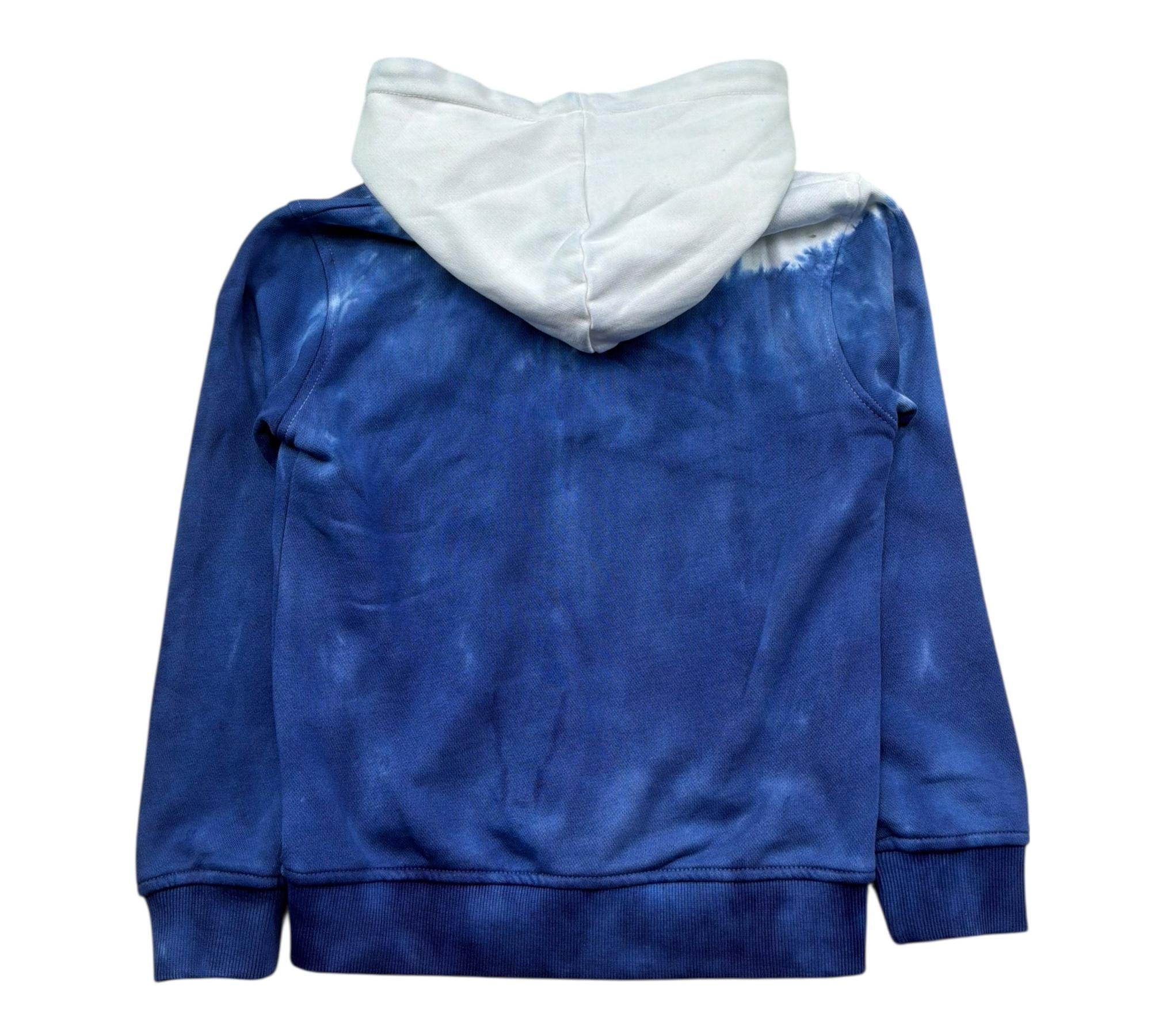 Trussardi Felpa con Zip E Cappuccio Bicolore per Bambino TBP26114FE BIANCO/BLU TRUSSARDI 