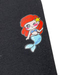 Mousse Leggins Tinta Unita con Stampa per Bambina SKL375B NERO MOUSSE 