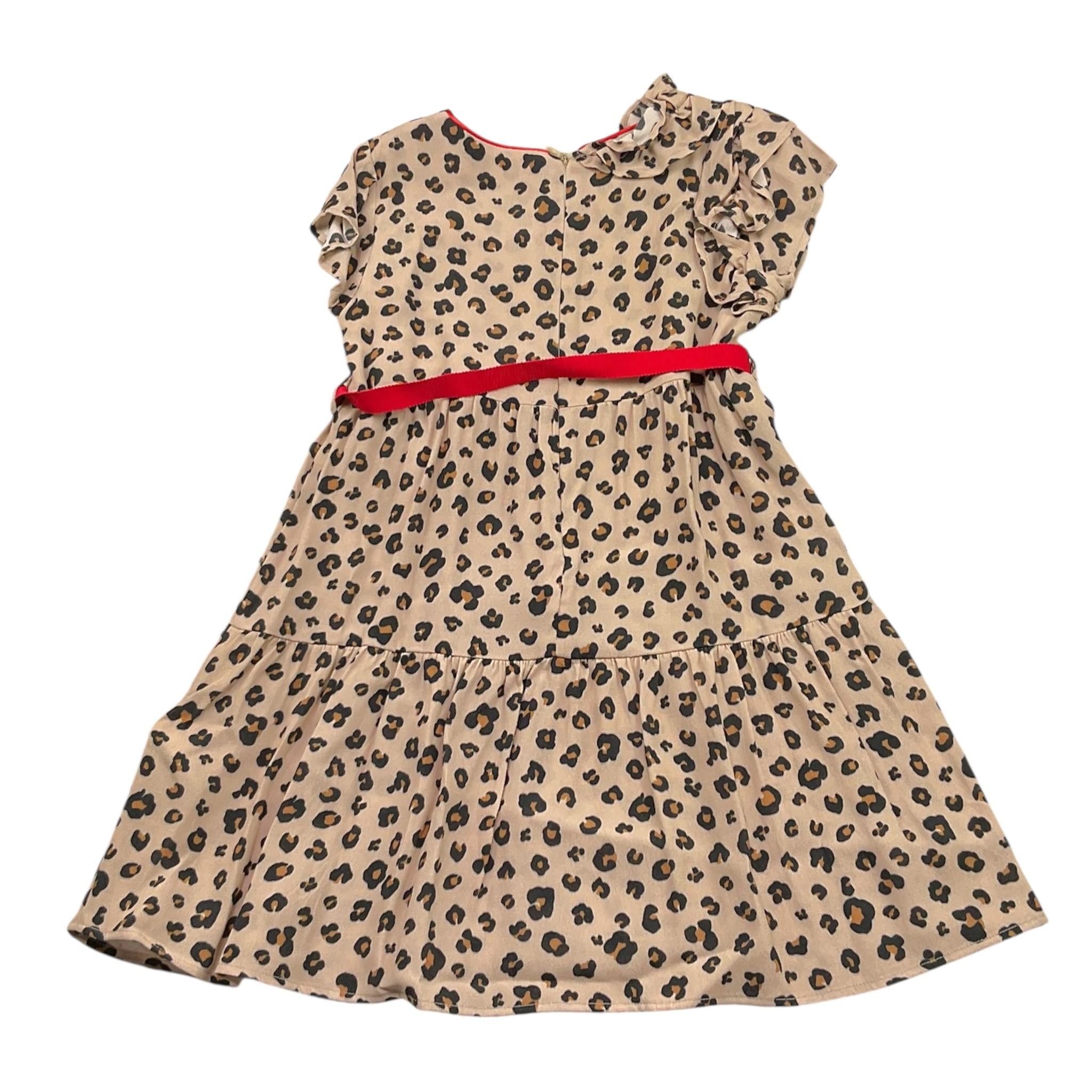 Liu Jo Abito Mezza Manica Tinta Unita con Fantasia Maculata per Bambina KA1077 BEIGE LIU JO 