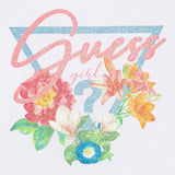 GUESS shirt tinta unita girocollo con stampa Bianco per Bambina J4YI38K6YW4 BIANCO GUESS 