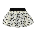 LIU JO gonna tinta unita con tulle e ricami fiori Panna per Neonata HF4067 PANNA LIU JO 