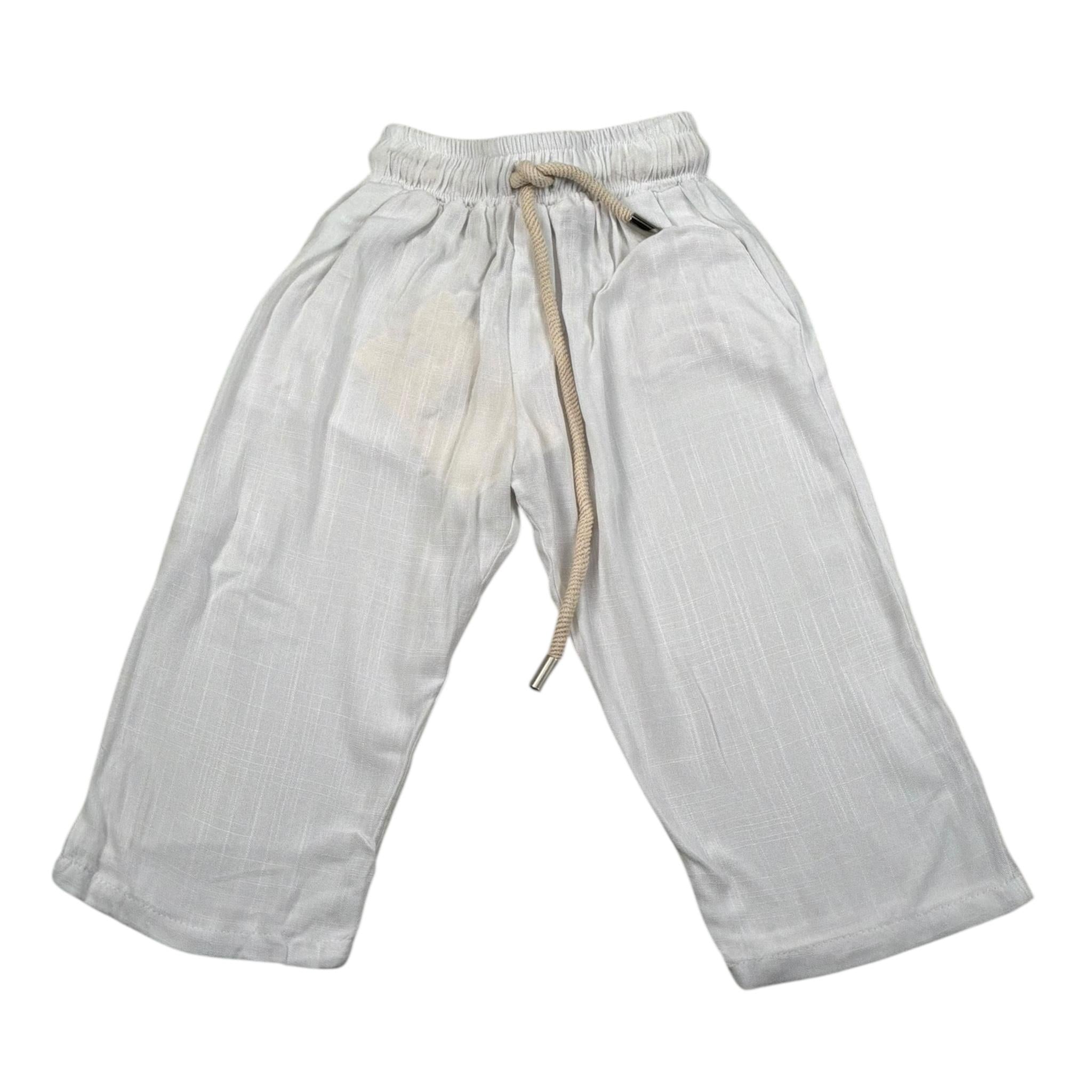 Louis Dieudonne' Pantalone Tinta Unita con Elastico In Vita per Bambino LDPA01 PANNA LOUIS DIEUDONNE' 