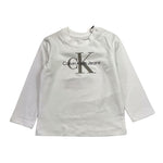 CALVIN KLEIN shirt girocollo tinta unita con stampa Bianco per Neonata N00005J BIANCO CALVIN KLEIN 