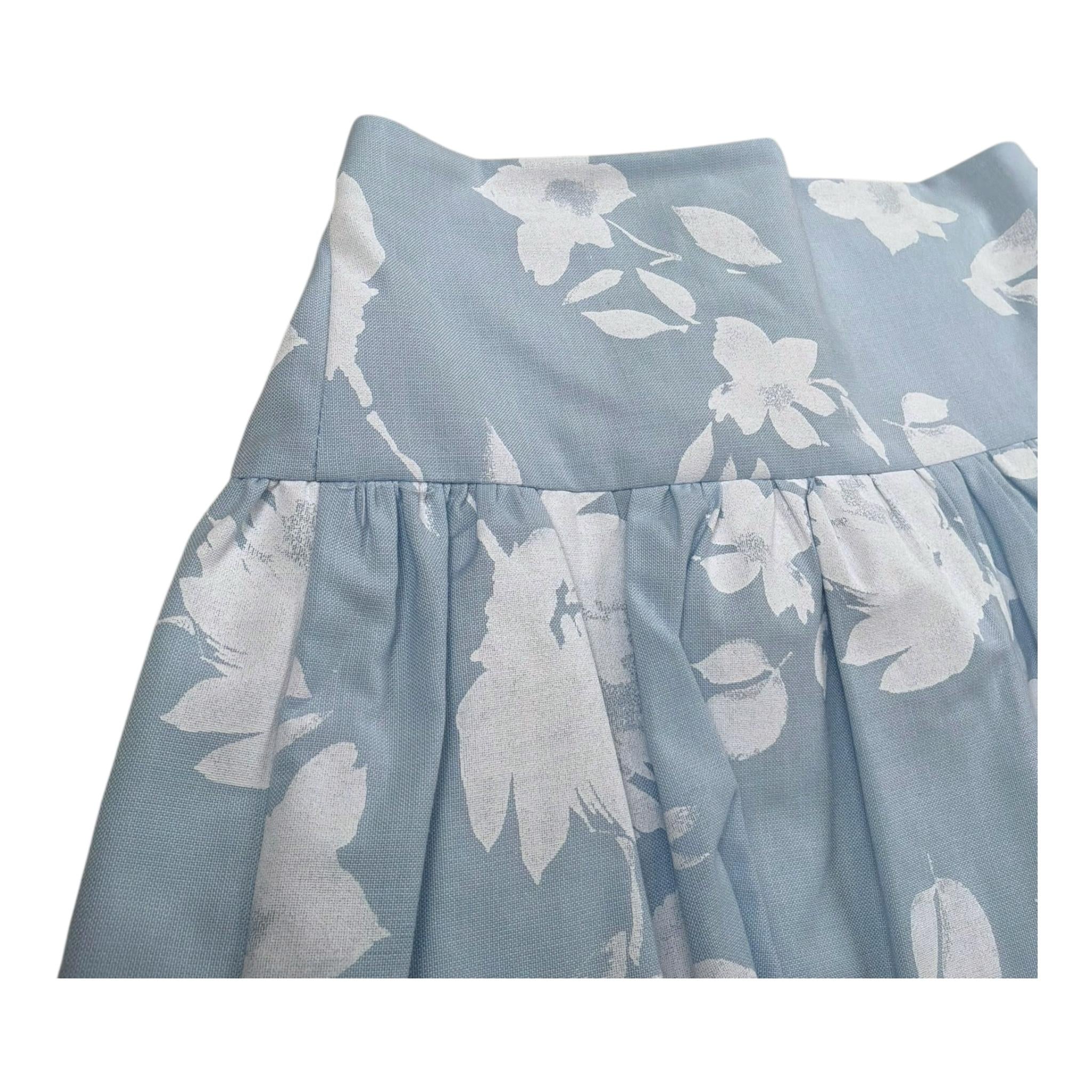 M+E' Gonna Tinta Unita con Stampe per Neonata UE1086N AZZURRO M+E' 