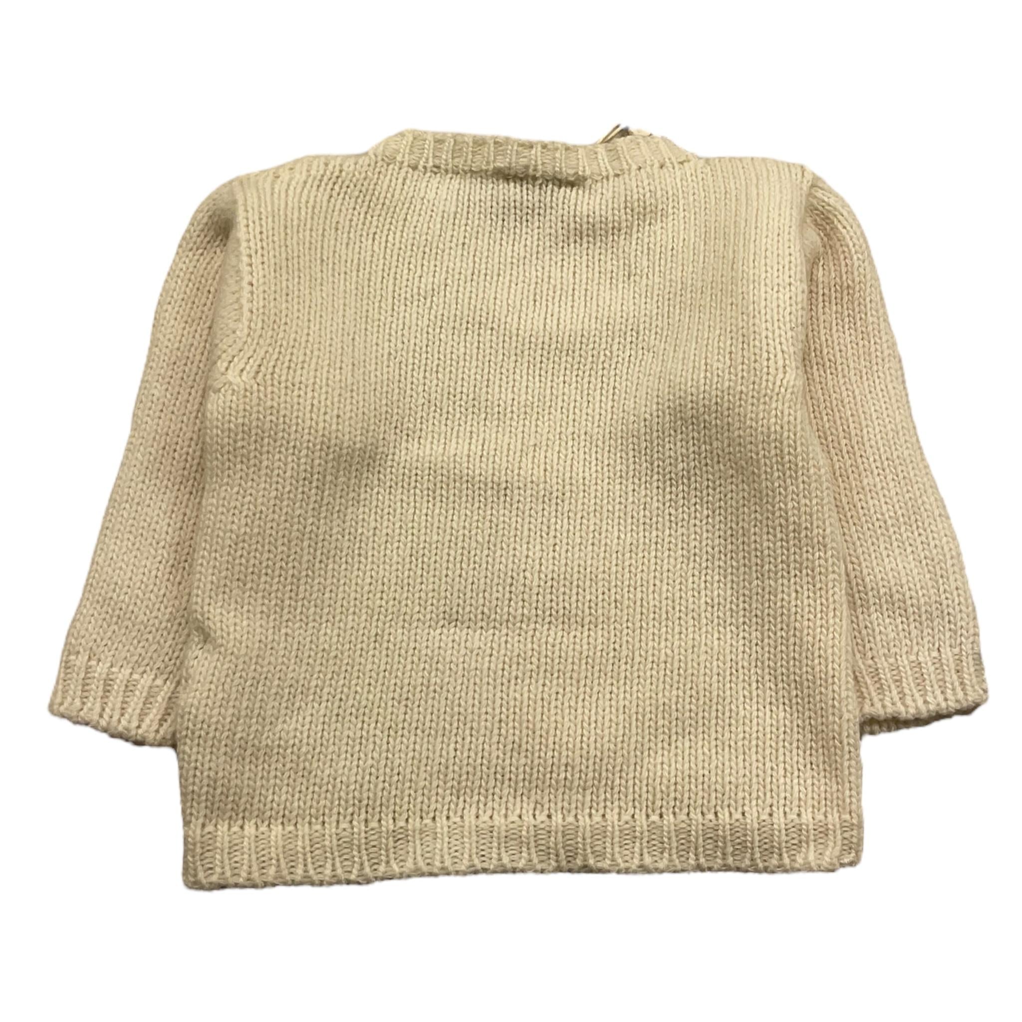 WEDOBLE maglia girocollo tinta unita con ricami Panna per Neonato I2404301 PANNA WEDOBLE 