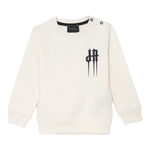 JOHN RICHMOND felpa girocollo tinta unita con stampa Bianco per Bambino RBA24030FE BIANCO JOHN RICHMOND 