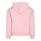 MOSCHINO felpa tinta unita con cappuccio e stampa Rosa per Bambina HMF07K ROSA MOSCHINO 