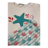 Calamaro Completo 2 Pezzi T-Shirt-Costume per Neonato 23030 BIANCO CALAMARO 