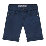 Guess Bermuda Tinta Unita con Girovita Regolabile per Neonato N1RD03WE620N BLU GUESS 