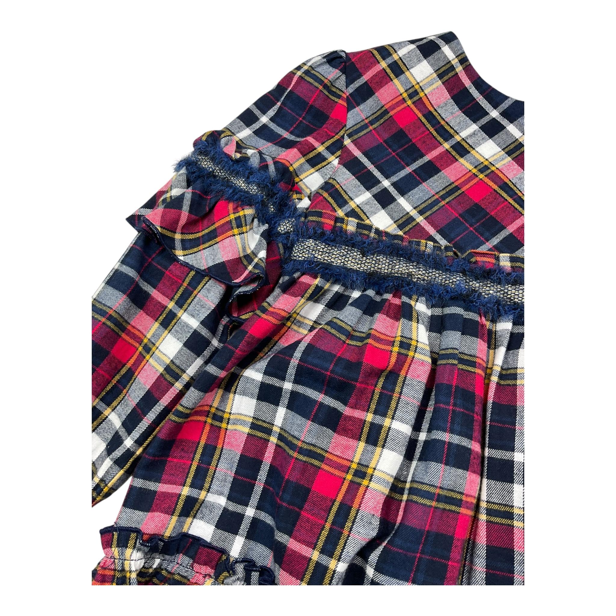 MIRANDA abito manica lunga fantasia scozzese Blu per Bambina 360250V BLU MIRANDA 