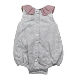 Juliana Pagliaccetto Giromanica Tinta Unita In Pizzo Sangallo per Neonata 25178 BIANCO/ROSA JULIANA 