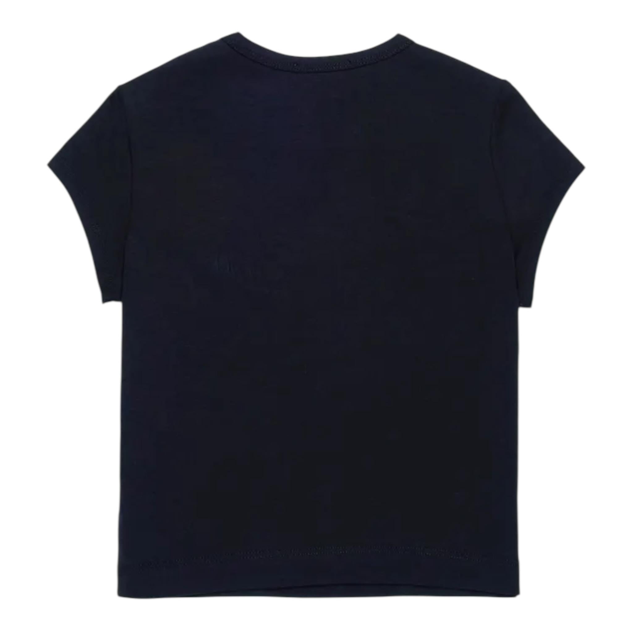 Diesel T-Shirt Girocollo Tinta Unita con Logo per Bambina J01830XXX NERO DIESEL 