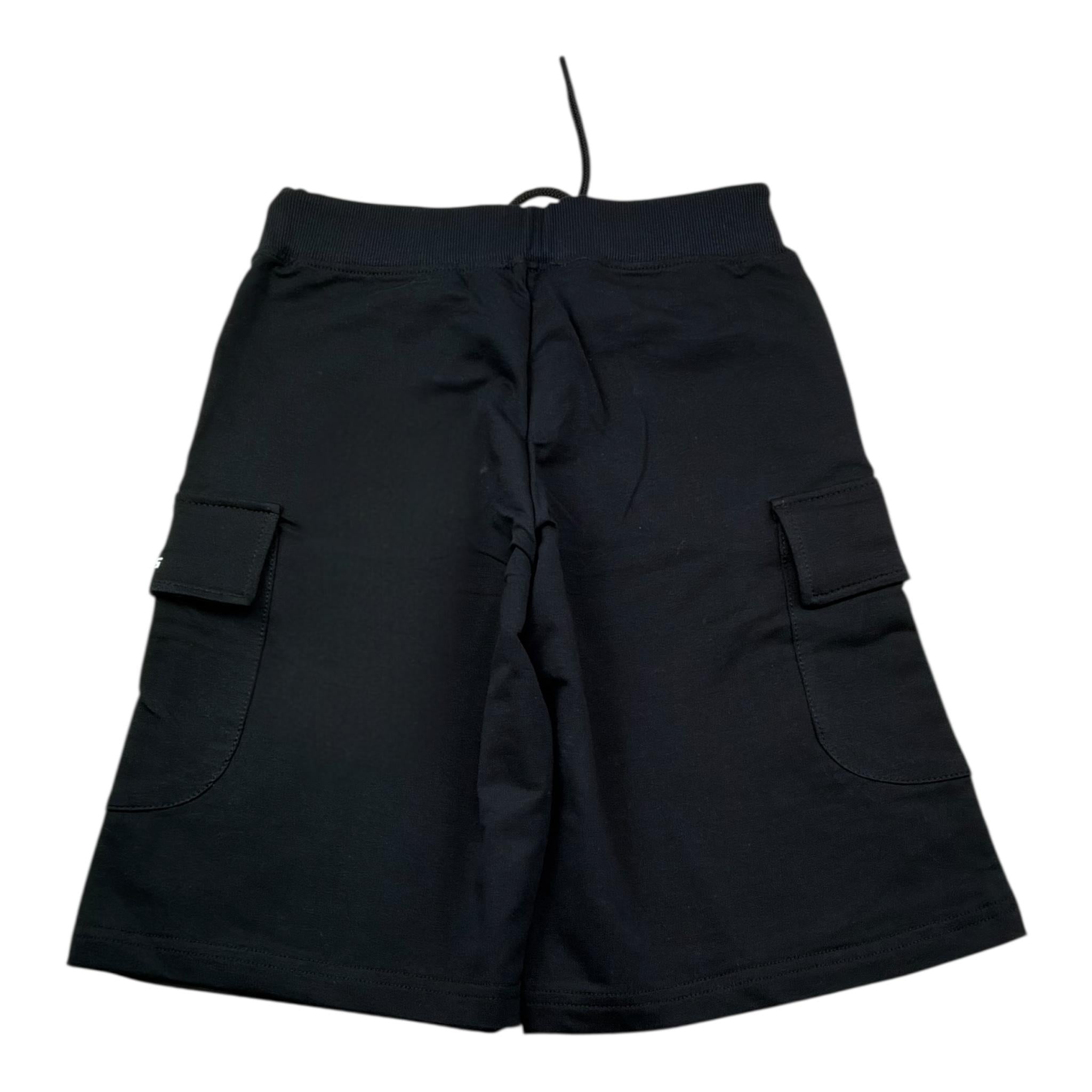 Zu+Elements Bermuda Tinta Unita In Tuta per Bambino ZU1793 NERO ZU+ELEMENTS 