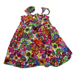 4Giveness Abito Bretelline Fantasia Multicolor per Neonata FGCN3008 MULTICOLOR 4GIVENESS 