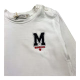 MANUEL RITZ shirt girocollo tinta unita con stampa Bianco per Neonato MR2818 BIANCO MANUEL RITZ 