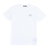 Balmain T-Shirt Girocollo Tinta Unita Cn Stampa Logo Bianco Per Bambino