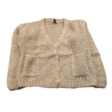 DIXIE cardigan tinta unita con tssche Panna per Bambina NB90230G56 PANNA DIXIE 