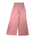 Fun & Fun Pantalone Modello A Palazzo Tinta Unita Con Elastico In Vita Rosa Per Bambina