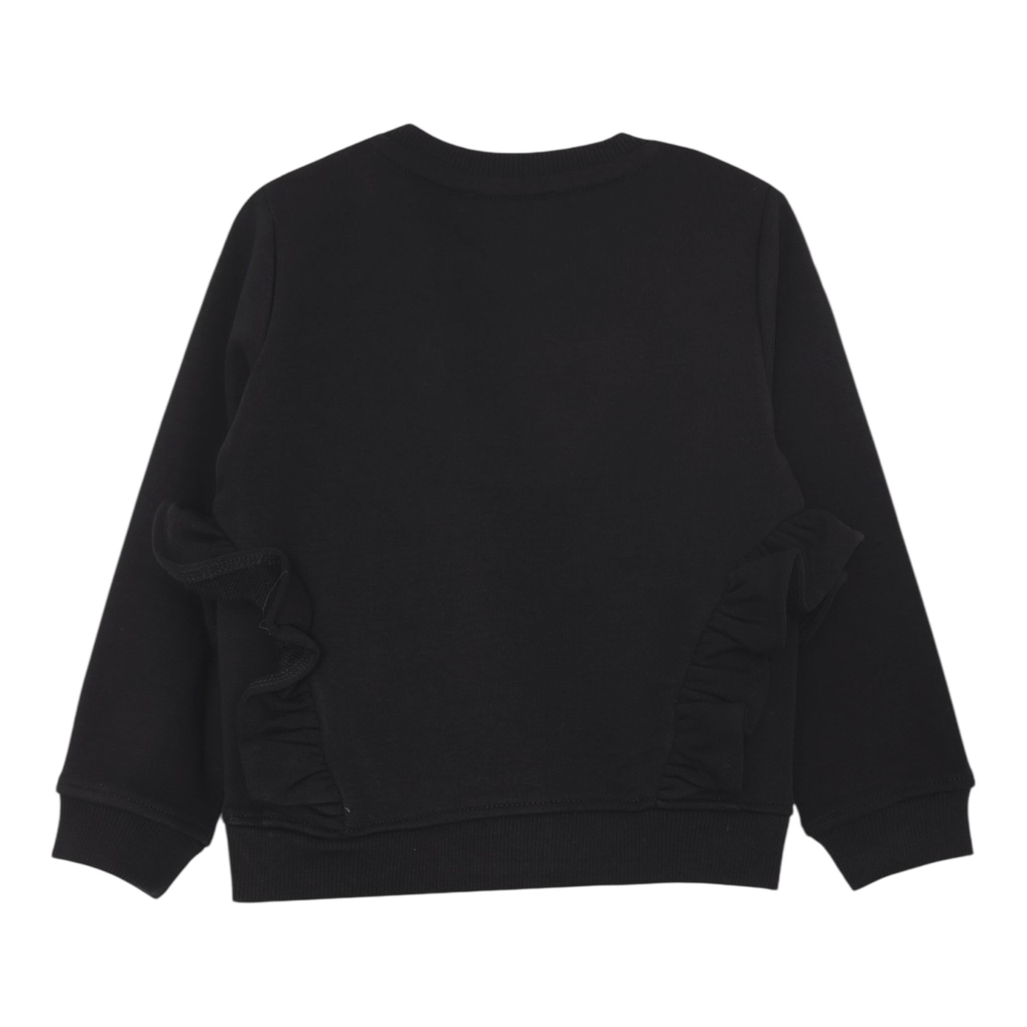 JOHN RICHMOND felpa girocollo tinta unita con stampa Nero per Neonata RIA24020FE NERO JOHN RICHMOND 