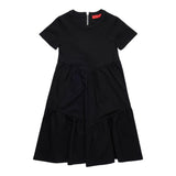 MAX&Co. abito mezza manica tinta unita Nero per Bambina MX0044 NERO MAX&Co. 